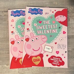 Peppa Pig Storybook Activity Sticker Collection Valentines Day Reading Set of 3